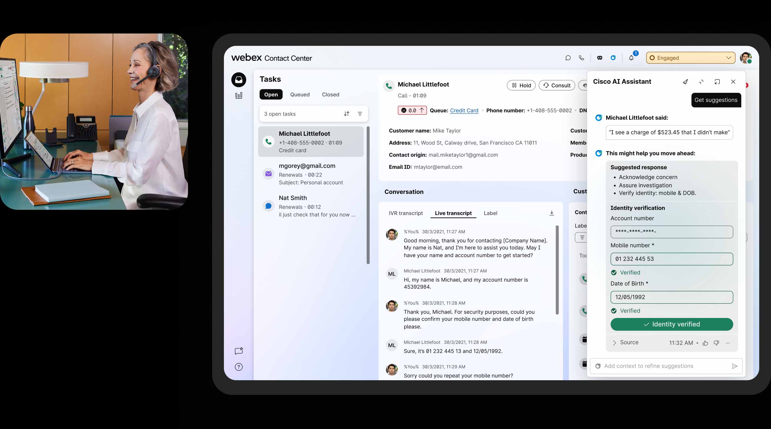  Elevate the agent and supervisor experience.