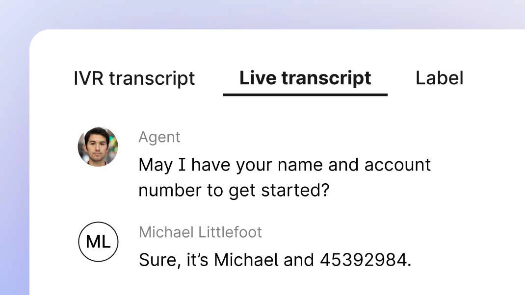 Real-time Transcription